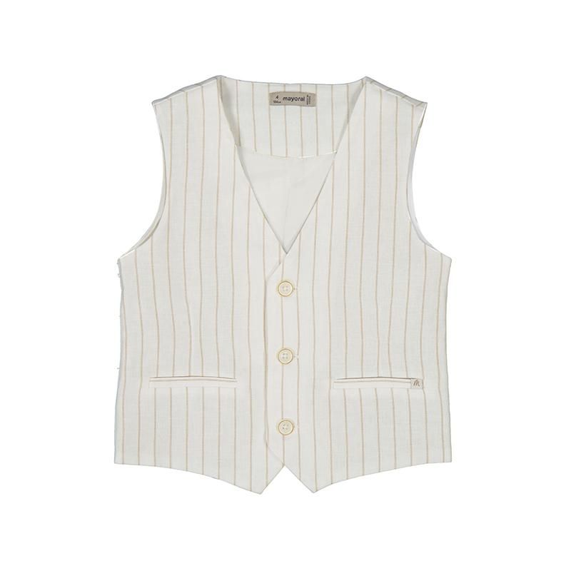 Vest i linblanding sand