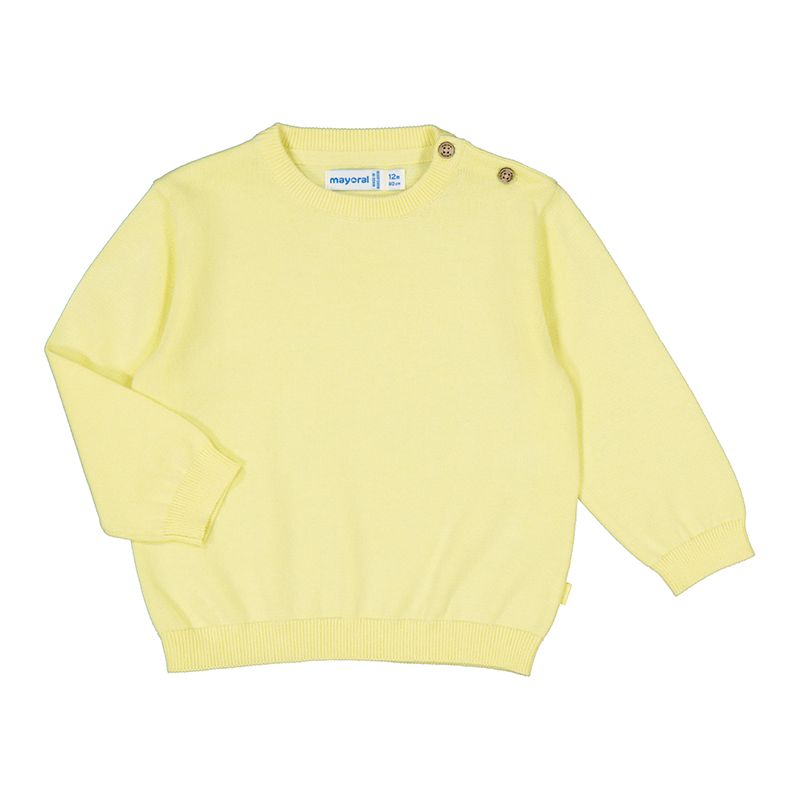 Lysegul strikket genser