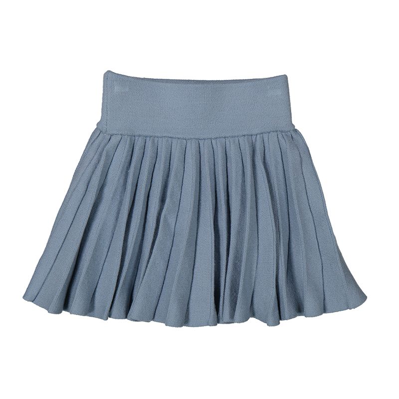 Knit pleated skirt