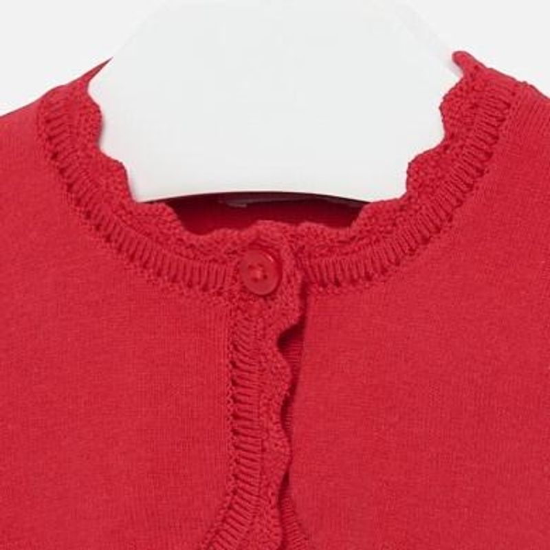 Cardigan med blondedetaljer marine