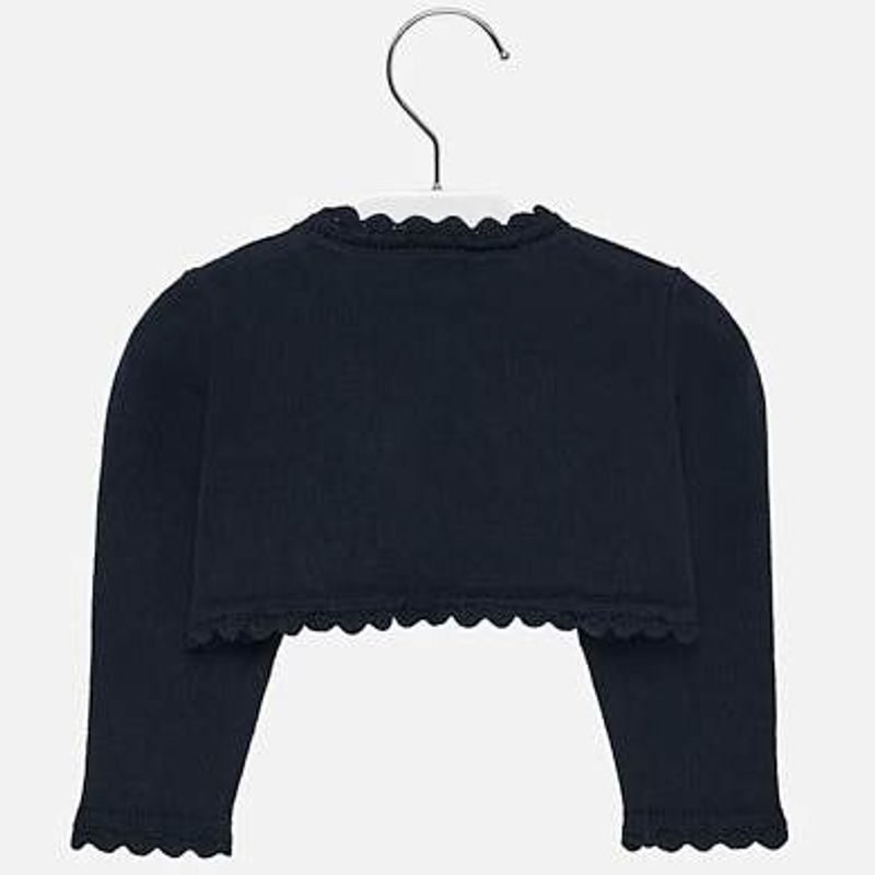 Cardigan med blondedetaljer rød