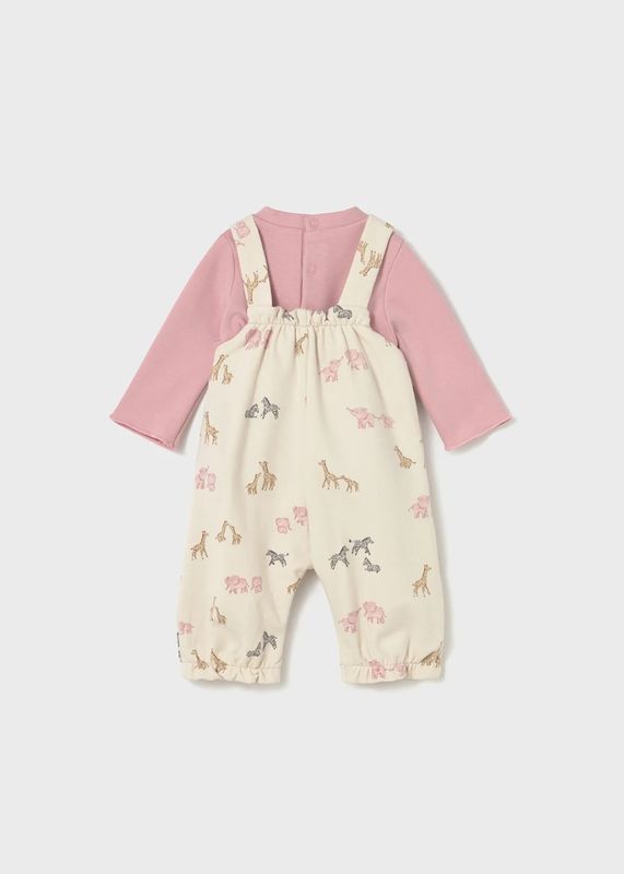 Sett med selebukse og genser rosa